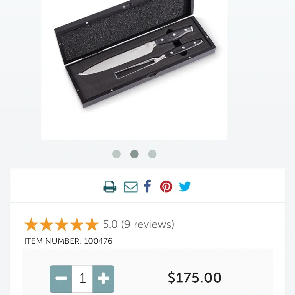 Pampered Chef professional carving